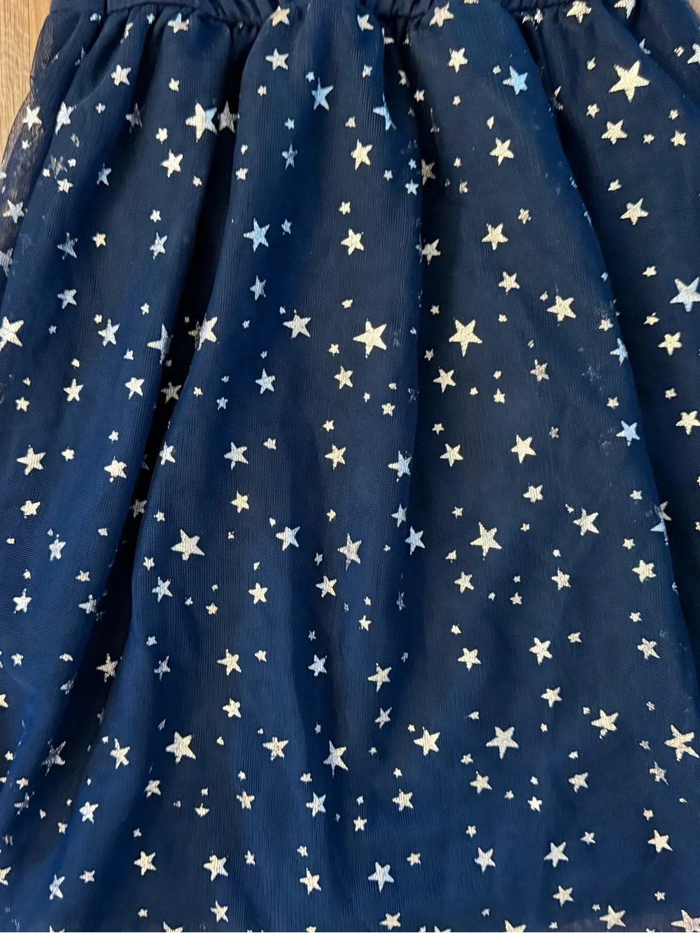 Wonder Nation Girl's Size 6/6X Navy Dress With Star Pattern & Pink Unicorns